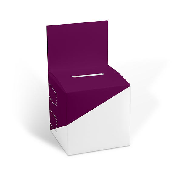 Spendenboxen nach Maß zum Stecken mit Topschild