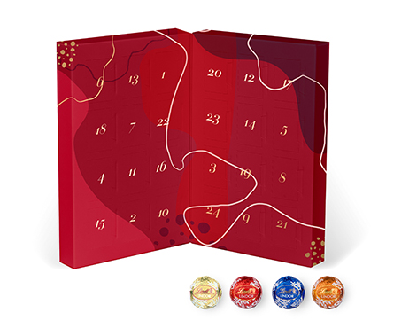 Lindt Lindor Mini Klapp-Adventskalender